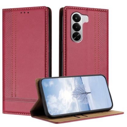 Stitching Design Scratch-Resistant Vegan Leather Phone Case, For Realme P4 Power 5G, For Realme Note 80 4G, For Realme C83 5G, For Realme C85 5G / 4G, For Realme Neo8 5G, For Realme 16 5G, For Realme 16 Pro+ 5G, For Realme 16 Pro 5G                    ...