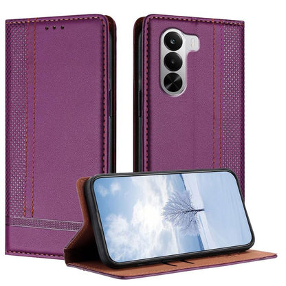 Stitching Design Scratch-Resistant Vegan Leather Phone Case, For Realme P4 Power 5G, For Realme Note 80 4G, For Realme C83 5G, For Realme C85 5G / 4G, For Realme Neo8 5G, For Realme 16 5G, For Realme 16 Pro+ 5G, For Realme 16 Pro 5G                    ...