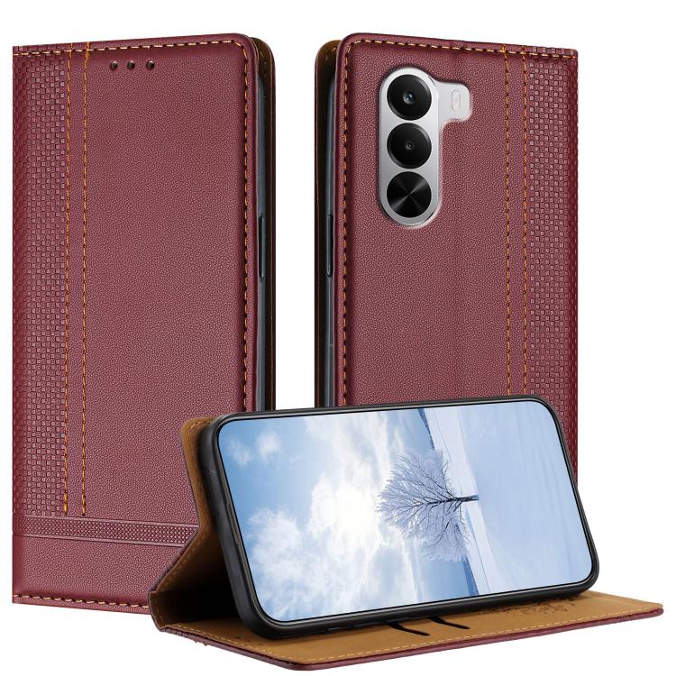 Stitching Design Scratch-Resistant Vegan Leather Phone Case, For Realme P4 Power 5G, For Realme Note 80 4G, For Realme C83 5G, For Realme C85 5G / 4G, For Realme Neo8 5G, For Realme 16 5G, For Realme 16 Pro+ 5G, For Realme 16 Pro 5G                    ...