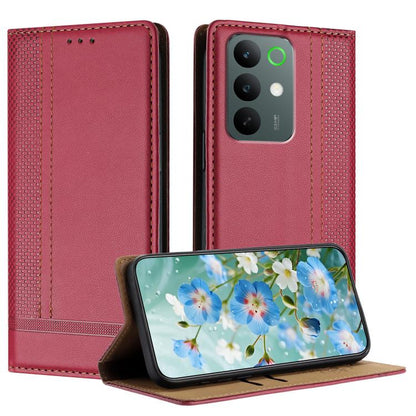 Stitching Design Scratch-Resistant Vegan Leather Phone Case, For Realme P4 Power 5G, For Realme Note 80 4G, For Realme C83 5G, For Realme C85 5G / 4G, For Realme Neo8 5G, For Realme 16 5G, For Realme 16 Pro+ 5G, For Realme 16 Pro 5G                    ...