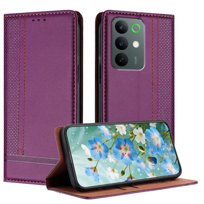 Stitching Design Scratch-Resistant Vegan Leather Phone Case, For Realme P4 Power 5G, For Realme Note 80 4G, For Realme C83 5G, For Realme C85 5G / 4G, For Realme Neo8 5G, For Realme 16 5G, For Realme 16 Pro+ 5G, For Realme 16 Pro 5G                    ...