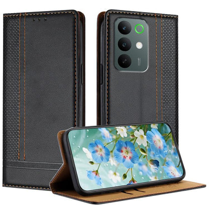 Stitching Design Scratch-Resistant Vegan Leather Phone Case, For Realme P4 Power 5G, For Realme Note 80 4G, For Realme C83 5G, For Realme C85 5G / 4G, For Realme Neo8 5G, For Realme 16 5G, For Realme 16 Pro+ 5G, For Realme 16 Pro 5G                    ...