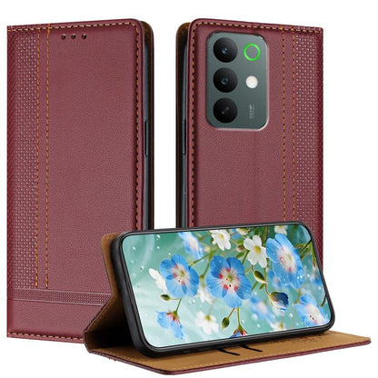 Stitching Design Scratch-Resistant Vegan Leather Phone Case, For Realme P4 Power 5G, For Realme Note 80 4G, For Realme C83 5G, For Realme C85 5G / 4G, For Realme Neo8 5G, For Realme 16 5G, For Realme 16 Pro+ 5G, For Realme 16 Pro 5G                    ...