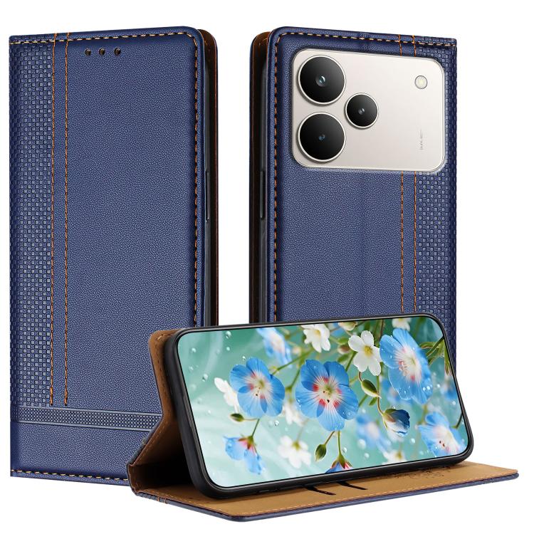 Stitching Design Scratch-Resistant Vegan Leather Phone Case, For Realme P4 Power 5G, For Realme Note 80 4G, For Realme C83 5G, For Realme C85 5G / 4G, For Realme Neo8 5G, For Realme 16 5G, For Realme 16 Pro+ 5G, For Realme 16 Pro 5G                    ...