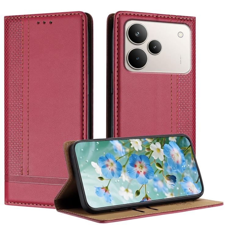 Stitching Design Scratch-Resistant Vegan Leather Phone Case, For Realme P4 Power 5G, For Realme Note 80 4G, For Realme C83 5G, For Realme C85 5G / 4G, For Realme Neo8 5G, For Realme 16 5G, For Realme 16 Pro+ 5G, For Realme 16 Pro 5G                    ...