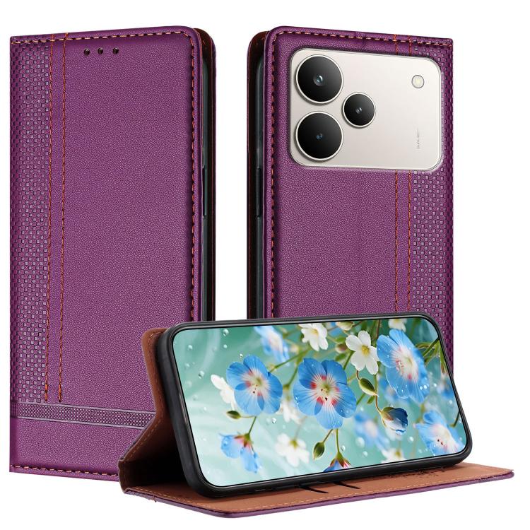 Stitching Design Scratch-Resistant Vegan Leather Phone Case, For Realme P4 Power 5G, For Realme Note 80 4G, For Realme C83 5G, For Realme C85 5G / 4G, For Realme Neo8 5G, For Realme 16 5G, For Realme 16 Pro+ 5G, For Realme 16 Pro 5G                    ...