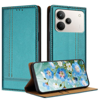 Stitching Design Scratch-Resistant Vegan Leather Phone Case, For Realme P4 Power 5G, For Realme Note 80 4G, For Realme C83 5G, For Realme C85 5G / 4G, For Realme Neo8 5G, For Realme 16 5G, For Realme 16 Pro+ 5G, For Realme 16 Pro 5G                    ...