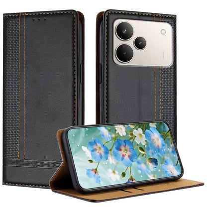 Stitching Design Scratch-Resistant Vegan Leather Phone Case, For Realme P4 Power 5G, For Realme Note 80 4G, For Realme C83 5G, For Realme C85 5G / 4G, For Realme Neo8 5G, For Realme 16 5G, For Realme 16 Pro+ 5G, For Realme 16 Pro 5G                    ...