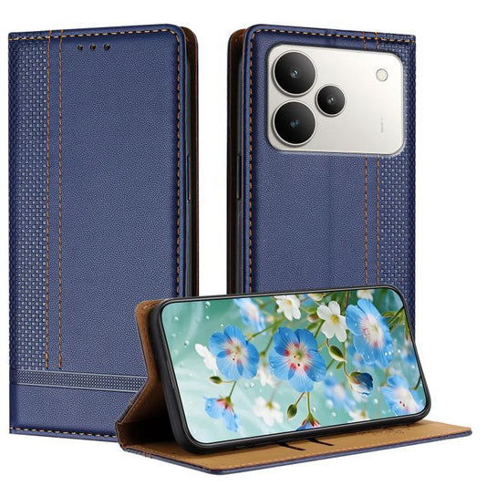 Stitching Design Scratch-Resistant Vegan Leather Phone Case, For Realme P4 5G, For Realme 15T, For Realme C71 India, For Realme 15 Pro 5G, For Realme 15 5G, For Realme C71 4G Global, For Realme Neo7 Turbo, For Realme 14, For Realme P3 Ultra 5G         ...
