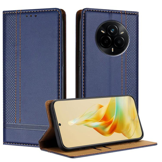 Stitching Design Scratch-Resistant Vegan Leather Phone Case, For Realme 14 Pro, For Realme C75 4G, For Realme GT7 Pro, For Realme C63 5G, For Realme 13+, For Realme 13 Pro, For Realme 12 4G, For Realme C63, For Realme GT Neo6, For Realme 12 5G