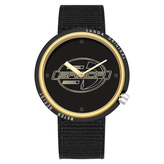 Montre Étudiante Fine et Silencieuse SANDA 3202 Étanche 3ATM avec Bracelet en Nylon