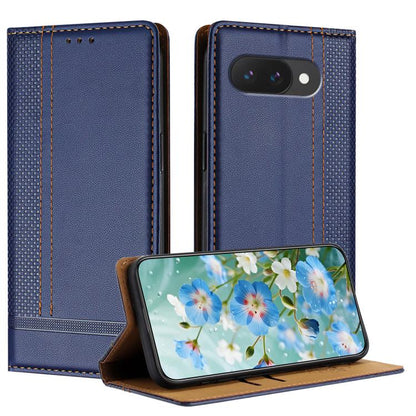 Stitching Design Scratch-Resistant Vegan Leather Phone Case, For Google Pixel 11 Pro XL, For Google Pixel 11 / 11 Pro, For Google Pixel 10a, For Google Pixel 10 Pro XL, For Google Pixel 10, For Google Pixel 9a, For Google Pixel 9 Pro, For Google Pixel ...