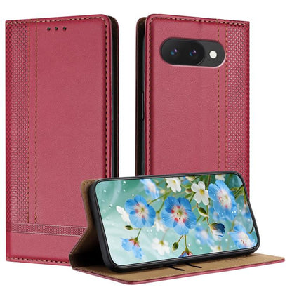 Stitching Design Scratch-Resistant Vegan Leather Phone Case, For Google Pixel 11 Pro XL, For Google Pixel 11 / 11 Pro, For Google Pixel 10a, For Google Pixel 10 Pro XL, For Google Pixel 10, For Google Pixel 9a, For Google Pixel 9 Pro, For Google Pixel ...