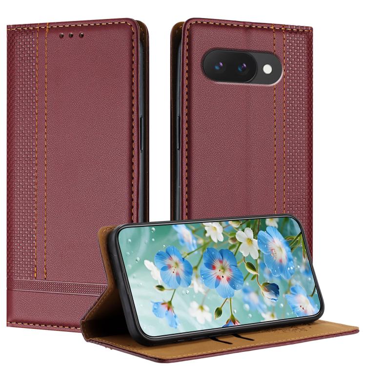 Stitching Design Scratch-Resistant Vegan Leather Phone Case, For Google Pixel 11 Pro XL, For Google Pixel 11 / 11 Pro, For Google Pixel 10a, For Google Pixel 10 Pro XL, For Google Pixel 10, For Google Pixel 9a, For Google Pixel 9 Pro, For Google Pixel ...