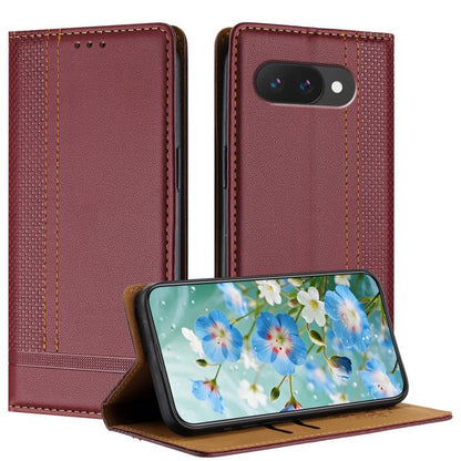 Stitching Design Scratch-Resistant Vegan Leather Phone Case, For Google Pixel 11 Pro XL, For Google Pixel 11 / 11 Pro, For Google Pixel 10a, For Google Pixel 10 Pro XL, For Google Pixel 10, For Google Pixel 9a, For Google Pixel 9 Pro, For Google Pixel ...