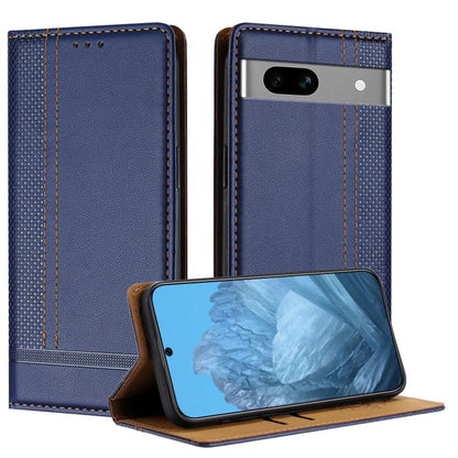 Stitching Design Scratch-Resistant Vegan Leather Phone Case, For Google Pixel 11 Pro XL, For Google Pixel 11 / 11 Pro, For Google Pixel 10a, For Google Pixel 10 Pro XL, For Google Pixel 10, For Google Pixel 9a, For Google Pixel 9 Pro, For Google Pixel ...
