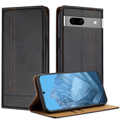 Stitching Design Scratch-Resistant Vegan Leather Phone Case, For Google Pixel 11 Pro XL, For Google Pixel 11 / 11 Pro, For Google Pixel 10a, For Google Pixel 10 Pro XL, For Google Pixel 10, For Google Pixel 9a, For Google Pixel 9 Pro, For Google Pixel ...
