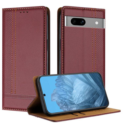 Stitching Design Scratch-Resistant Vegan Leather Phone Case, For Google Pixel 11 Pro XL, For Google Pixel 11 / 11 Pro, For Google Pixel 10a, For Google Pixel 10 Pro XL, For Google Pixel 10, For Google Pixel 9a, For Google Pixel 9 Pro, For Google Pixel ...