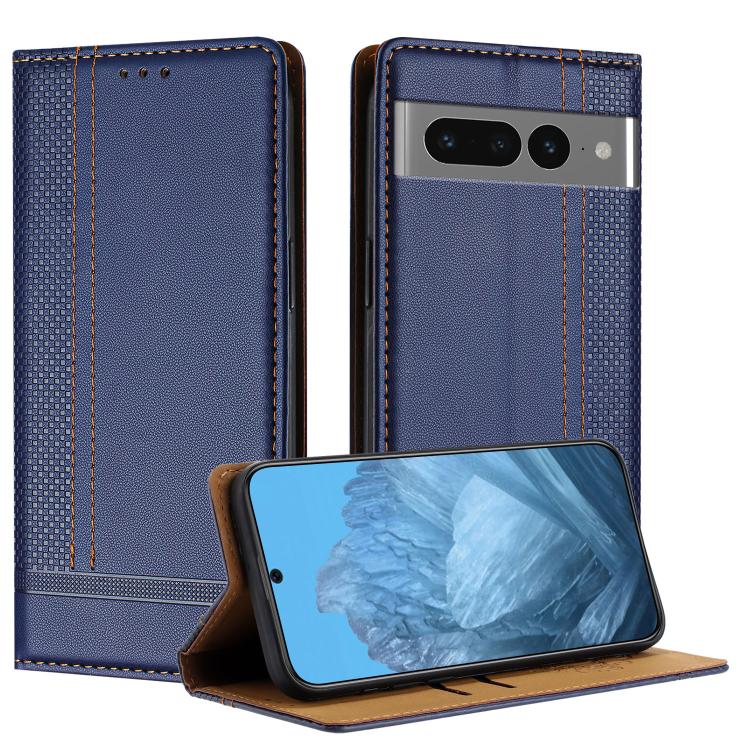 Stitching Design Scratch-Resistant Vegan Leather Phone Case, For Google Pixel 7 Pro 5G