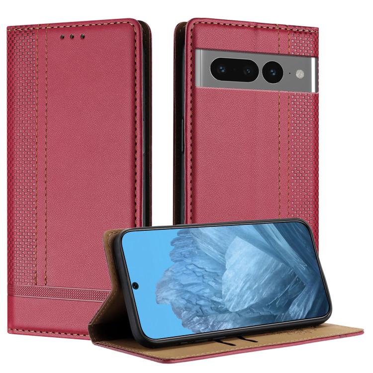 Stitching Design Scratch-Resistant Vegan Leather Phone Case, For Google Pixel 7 Pro 5G