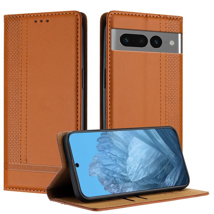 Stitching Design Scratch-Resistant Vegan Leather Phone Case, For Google Pixel 7 Pro 5G