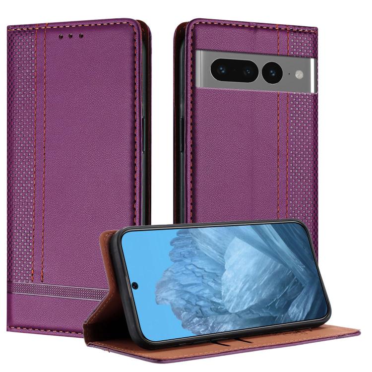 Stitching Design Scratch-Resistant Vegan Leather Phone Case, For Google Pixel 7 Pro 5G