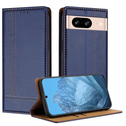 Stitching Design Scratch-Resistant Vegan Leather Phone Case, For Google Pixel 11 Pro XL, For Google Pixel 11 / 11 Pro, For Google Pixel 10a, For Google Pixel 10 Pro XL, For Google Pixel 10, For Google Pixel 9a, For Google Pixel 9 Pro, For Google Pixel ...