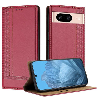 Stitching Design Scratch-Resistant Vegan Leather Phone Case, For Google Pixel 11 Pro XL, For Google Pixel 11 / 11 Pro, For Google Pixel 10a, For Google Pixel 10 Pro XL, For Google Pixel 10, For Google Pixel 9a, For Google Pixel 9 Pro, For Google Pixel ...