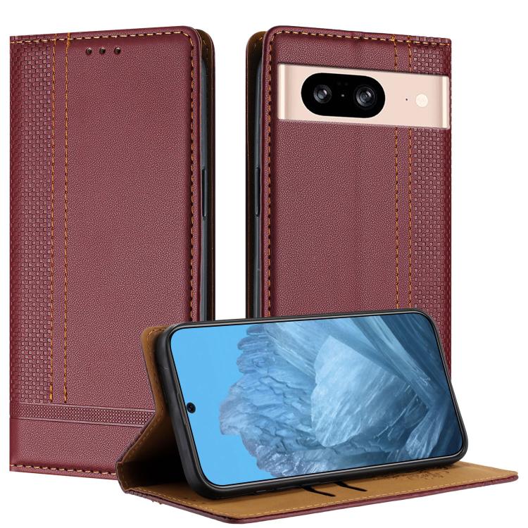 Stitching Design Scratch-Resistant Vegan Leather Phone Case, For Google Pixel 11 Pro XL, For Google Pixel 11 / 11 Pro, For Google Pixel 10a, For Google Pixel 10 Pro XL, For Google Pixel 10, For Google Pixel 9a, For Google Pixel 9 Pro, For Google Pixel ...