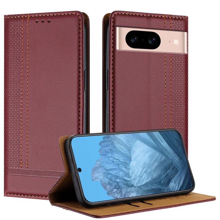 Stitching Design Scratch-Resistant Vegan Leather Phone Case, For Google Pixel 11 Pro XL, For Google Pixel 11 / 11 Pro, For Google Pixel 10a, For Google Pixel 10 Pro XL, For Google Pixel 10, For Google Pixel 9a, For Google Pixel 9 Pro, For Google Pixel ...