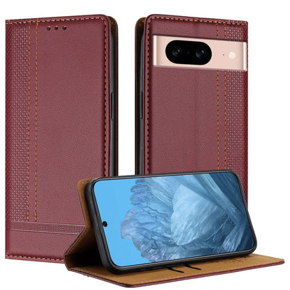 Stitching Design Scratch-Resistant Vegan Leather Phone Case, For Google Pixel 11 Pro XL, For Google Pixel 11 / 11 Pro, For Google Pixel 10a, For Google Pixel 10 Pro XL, For Google Pixel 10, For Google Pixel 9a, For Google Pixel 9 Pro, For Google Pixel ...