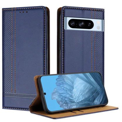 Stitching Design Scratch-Resistant Vegan Leather Phone Case, For Google Pixel 11 Pro XL, For Google Pixel 11 / 11 Pro, For Google Pixel 10a, For Google Pixel 10 Pro XL, For Google Pixel 10, For Google Pixel 9a, For Google Pixel 9 Pro, For Google Pixel ...
