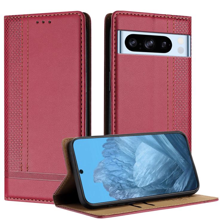 Stitching Design Scratch-Resistant Vegan Leather Phone Case, For Google Pixel 11 Pro XL, For Google Pixel 11 / 11 Pro, For Google Pixel 10a, For Google Pixel 10 Pro XL, For Google Pixel 10, For Google Pixel 9a, For Google Pixel 9 Pro, For Google Pixel ...