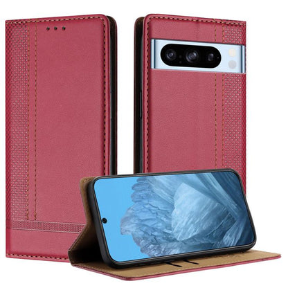 Stitching Design Scratch-Resistant Vegan Leather Phone Case, For Google Pixel 11 Pro XL, For Google Pixel 11 / 11 Pro, For Google Pixel 10a, For Google Pixel 10 Pro XL, For Google Pixel 10, For Google Pixel 9a, For Google Pixel 9 Pro, For Google Pixel ...