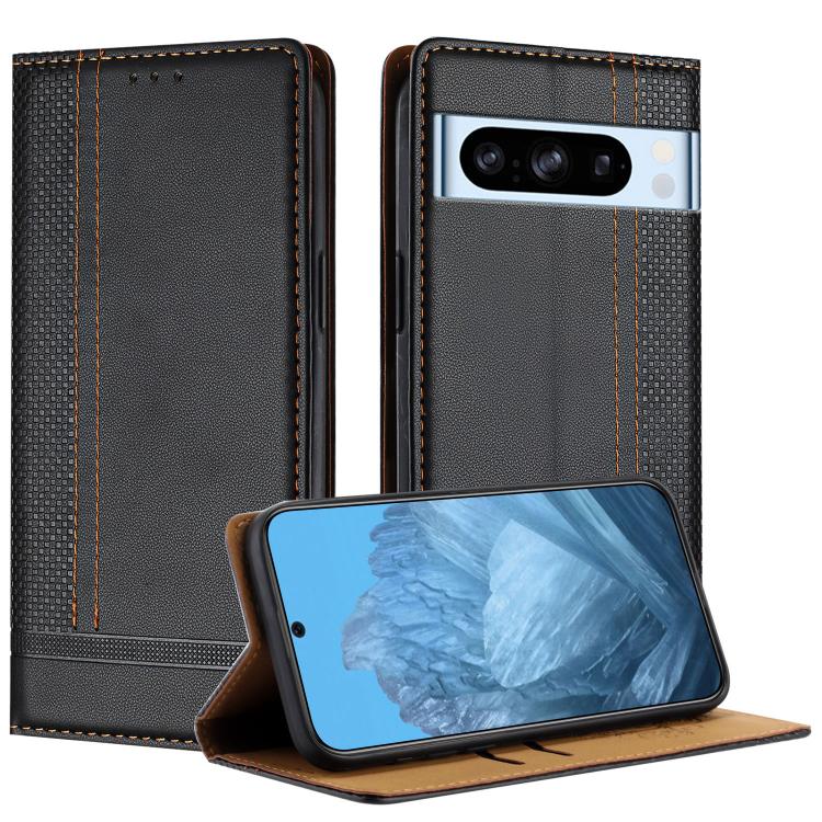 Stitching Design Scratch-Resistant Vegan Leather Phone Case, For Google Pixel 11 Pro XL, For Google Pixel 11 / 11 Pro, For Google Pixel 10a, For Google Pixel 10 Pro XL, For Google Pixel 10, For Google Pixel 9a, For Google Pixel 9 Pro, For Google Pixel ...