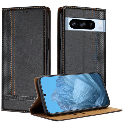 Stitching Design Scratch-Resistant Vegan Leather Phone Case, For Google Pixel 11 Pro XL, For Google Pixel 11 / 11 Pro, For Google Pixel 10a, For Google Pixel 10 Pro XL, For Google Pixel 10, For Google Pixel 9a, For Google Pixel 9 Pro, For Google Pixel ...