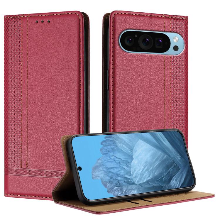 Stitching Design Scratch-Resistant Vegan Leather Phone Case, For Google Pixel 11 Pro XL, For Google Pixel 11 / 11 Pro, For Google Pixel 10a, For Google Pixel 10 Pro XL, For Google Pixel 10, For Google Pixel 9a, For Google Pixel 9 Pro, For Google Pixel ...