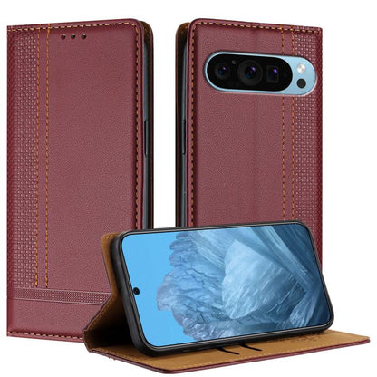 Stitching Design Scratch-Resistant Vegan Leather Phone Case, For Google Pixel 11 Pro XL, For Google Pixel 11 / 11 Pro, For Google Pixel 10a, For Google Pixel 10 Pro XL, For Google Pixel 10, For Google Pixel 9a, For Google Pixel 9 Pro, For Google Pixel ...
