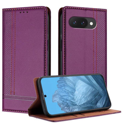 Stitching Design Scratch-Resistant Vegan Leather Phone Case, For Google Pixel 11 Pro XL, For Google Pixel 11 / 11 Pro, For Google Pixel 10a, For Google Pixel 10 Pro XL, For Google Pixel 10, For Google Pixel 9a, For Google Pixel 9 Pro, For Google Pixel ...