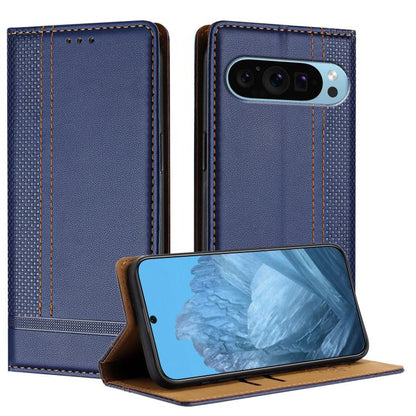 Stitching Design Scratch-Resistant Vegan Leather Phone Case, For Google Pixel 11 Pro XL, For Google Pixel 11 / 11 Pro, For Google Pixel 10a, For Google Pixel 10 Pro XL, For Google Pixel 10, For Google Pixel 9a, For Google Pixel 9 Pro, For Google Pixel ...
