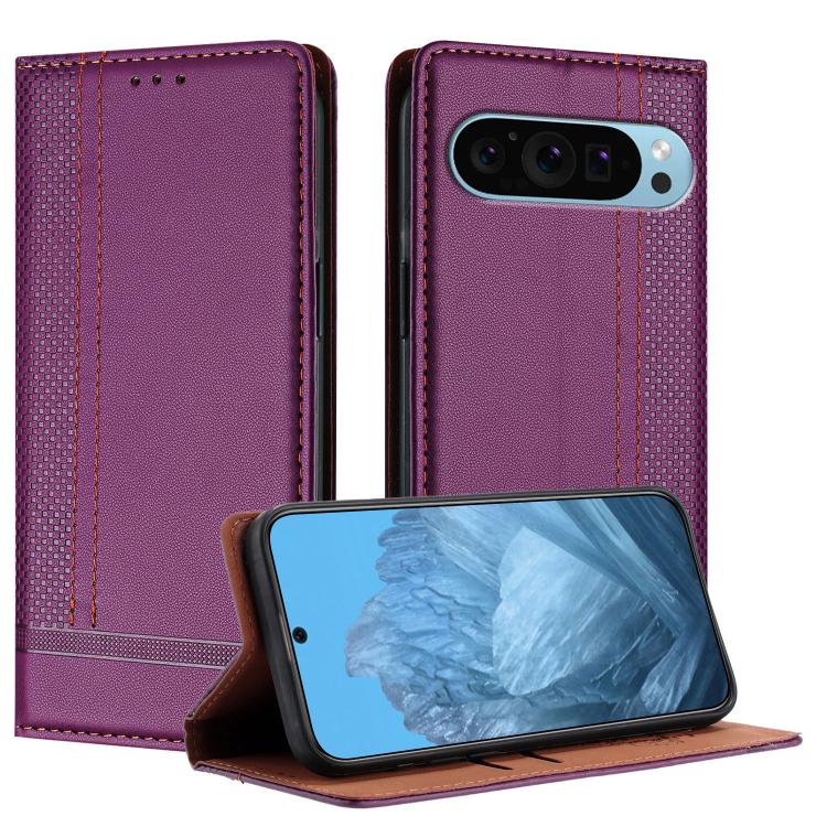 Stitching Design Scratch-Resistant Vegan Leather Phone Case, For Google Pixel 11 Pro XL, For Google Pixel 11 / 11 Pro, For Google Pixel 10a, For Google Pixel 10 Pro XL, For Google Pixel 10, For Google Pixel 9a, For Google Pixel 9 Pro, For Google Pixel ...