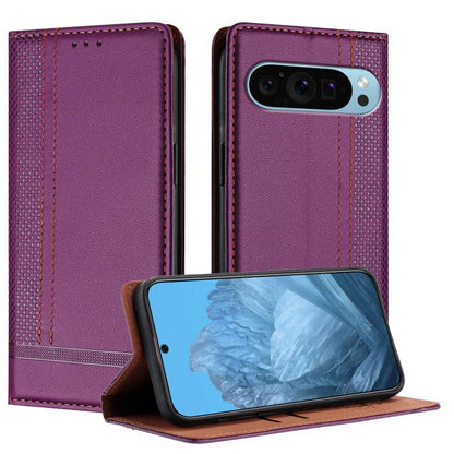 Stitching Design Scratch-Resistant Vegan Leather Phone Case, For Google Pixel 11 Pro XL, For Google Pixel 11 / 11 Pro, For Google Pixel 10a, For Google Pixel 10 Pro XL, For Google Pixel 10, For Google Pixel 9a, For Google Pixel 9 Pro, For Google Pixel ...