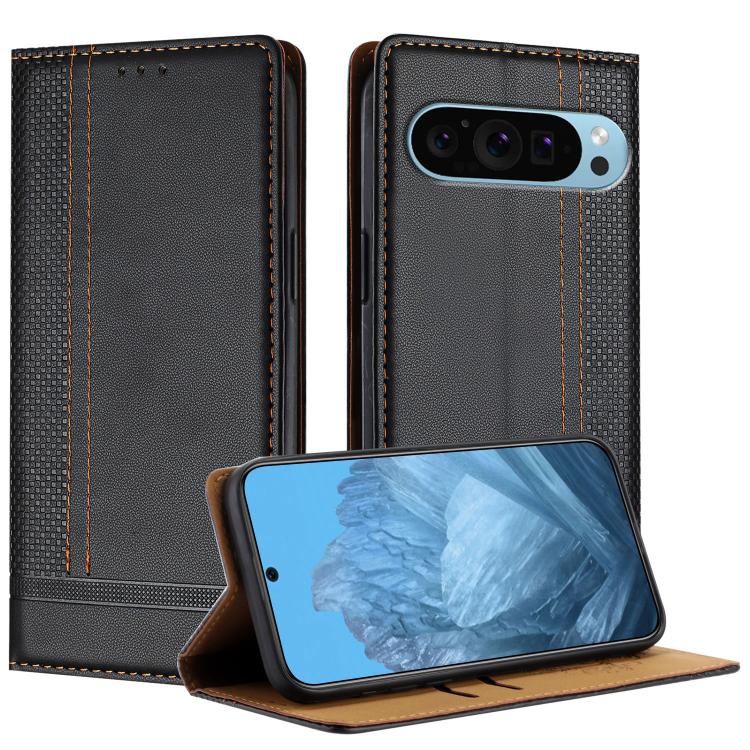 Stitching Design Scratch-Resistant Vegan Leather Phone Case, For Google Pixel 11 Pro XL, For Google Pixel 11 / 11 Pro, For Google Pixel 10a, For Google Pixel 10 Pro XL, For Google Pixel 10, For Google Pixel 9a, For Google Pixel 9 Pro, For Google Pixel ...