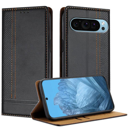 Stitching Design Scratch-Resistant Vegan Leather Phone Case, For Google Pixel 11 Pro XL, For Google Pixel 11 / 11 Pro, For Google Pixel 10a, For Google Pixel 10 Pro XL, For Google Pixel 10, For Google Pixel 9a, For Google Pixel 9 Pro, For Google Pixel ...
