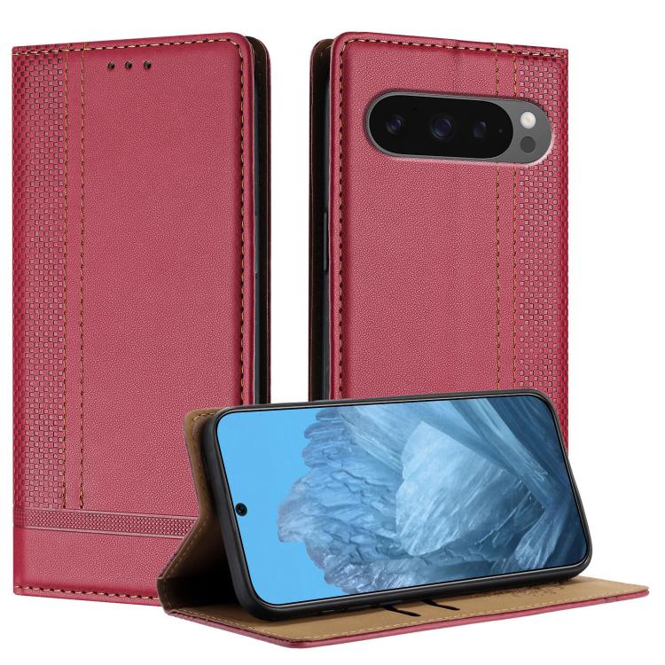 Stitching Design Scratch-Resistant Vegan Leather Phone Case, For Google Pixel 11 Pro XL, For Google Pixel 11 / 11 Pro, For Google Pixel 10a, For Google Pixel 10 Pro XL, For Google Pixel 10, For Google Pixel 9a, For Google Pixel 9 Pro, For Google Pixel ...