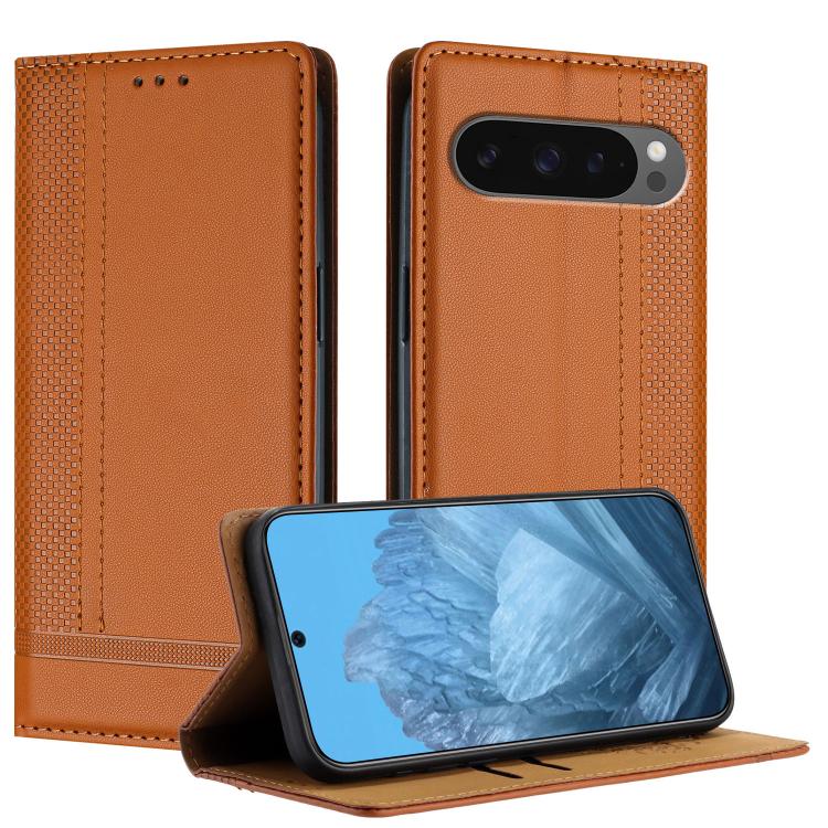 Stitching Design Scratch-Resistant Vegan Leather Phone Case, For Google Pixel 11 Pro XL, For Google Pixel 11 / 11 Pro, For Google Pixel 10a, For Google Pixel 10 Pro XL, For Google Pixel 10, For Google Pixel 9a, For Google Pixel 9 Pro, For Google Pixel ...