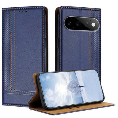 Stitching Design Scratch-Resistant Vegan Leather Phone Case, For Google Pixel 11 Pro XL, For Google Pixel 11 / 11 Pro, For Google Pixel 10a, For Google Pixel 10 Pro XL, For Google Pixel 10, For Google Pixel 9a, For Google Pixel 9 Pro, For Google Pixel ...
