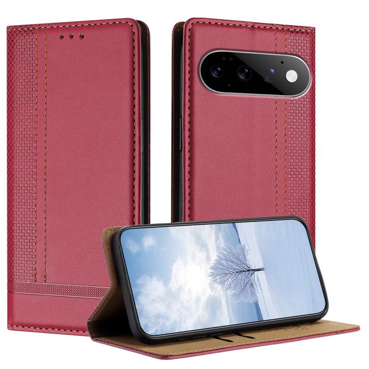 Stitching Design Scratch-Resistant Vegan Leather Phone Case, For Google Pixel 11 Pro XL, For Google Pixel 11 / 11 Pro, For Google Pixel 10a, For Google Pixel 10 Pro XL, For Google Pixel 10, For Google Pixel 9a, For Google Pixel 9 Pro, For Google Pixel ...