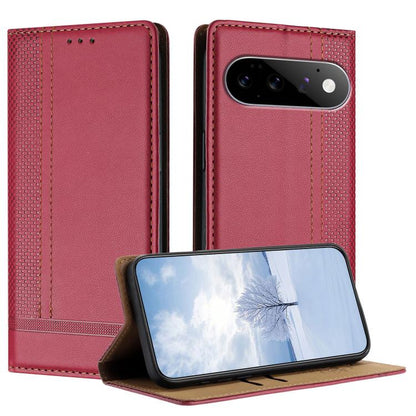 Stitching Design Scratch-Resistant Vegan Leather Phone Case, For Google Pixel 11 Pro XL, For Google Pixel 11 / 11 Pro, For Google Pixel 10a, For Google Pixel 10 Pro XL, For Google Pixel 10, For Google Pixel 9a, For Google Pixel 9 Pro, For Google Pixel ...