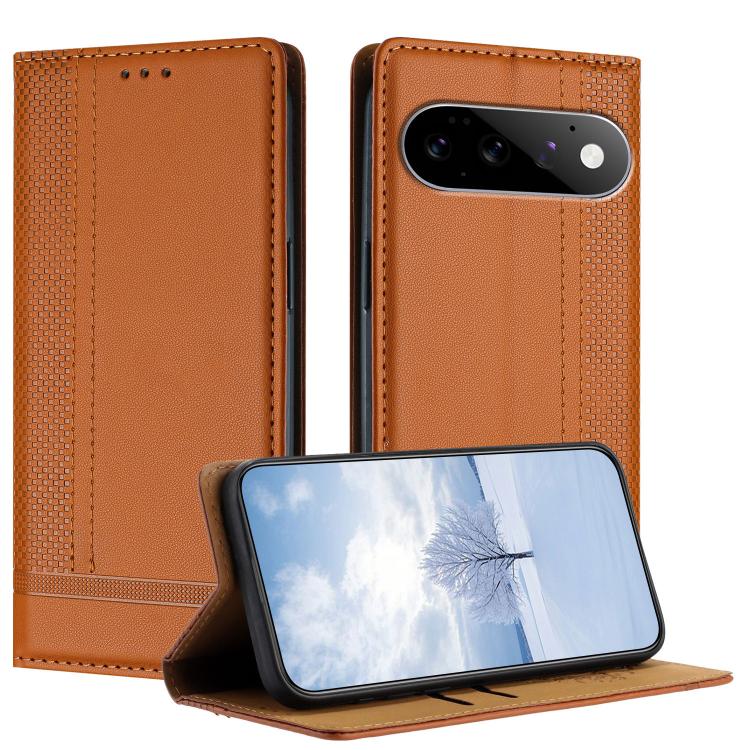 Stitching Design Scratch-Resistant Vegan Leather Phone Case, For Google Pixel 11 Pro XL, For Google Pixel 11 / 11 Pro, For Google Pixel 10a, For Google Pixel 10 Pro XL, For Google Pixel 10, For Google Pixel 9a, For Google Pixel 9 Pro, For Google Pixel ...